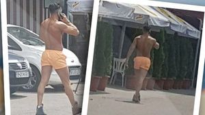 FOTO EXCLUSIV! L-am surprins pe Dorian Popa dezbracat, pe bulevard! Ce priveliste! Toate femeile au intors capetele dupa el! novalue