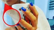 Luciu are cateva cosuri de care spera sa scape repede mai ales ca a fost la salon si si-a facut tratament cosmetic. In aceeasi, bruneta si-a facut si manichiura