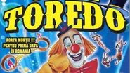 Afisul Circului Toredo, in care se face reclama la "Roata mortii"