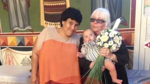 De ce nu a fost actorul Gelu Nitu la botezul baiatului Ioanei Tufaru! Sotia sa a fost nasa micutului! Ioana Tufaru, Luca si nasa lui, Maria Niculescu