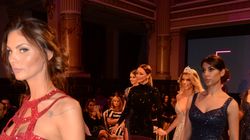 Postura inedita in care a fost Victor Slav la prezentarea Biancai Dragusanu! Barbatul i-a filmat iubitei sale toata defilarea de moda de aseara