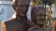 Asa arata monumentul pe care actrita l-a ridicat si dezvelit recent la mormantul lui Iurie Darie