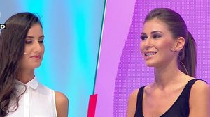 Andreea si Cristina Mihaela, in timpul show-ului