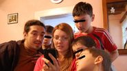Iulia, alaturi de sotul ei, Radu