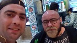 Luptatorul MMA Sandu Lungu si actorul Dorian Popa au poftit la shaorma!