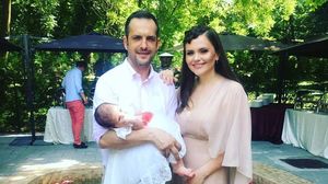 Cristina Siscanu si Madalin Ionescu si-au botezat fetita! Primele imagini de la crestinarea micutei Petra!
