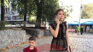 Ana Gheorghe si baietelul ei