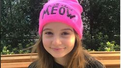 Irina Columbeanu este frumoasa si machiata. Asa arata micuta data cu ruj si cu rimel. Seamana cu mama ei.