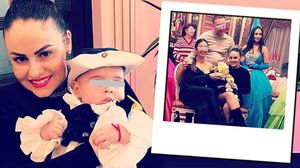 Botez secret in showbiz! Madalina Secuianu si-a crestinat baietelul! FOTO