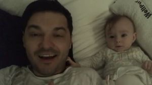 Imagini adorabile cu Liviu Varciu si fetita lui! Micuta Anastasia si-a pedepsit tatal si a inceput sa il traga de urechi