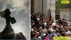 Semn divin la inmormantarea Ionelei Prodan! Ce s-a aratat pe cer, chiar acum, in timpul slujbei de inmormantare