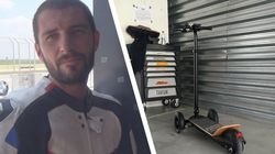 Cu ce a venit Catalin Cazacu la cursa de la Adancata! Toti se asteptau sa apara ca un superstar, insa el a venit pe trotineta