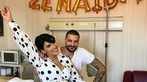 Imagine adorabila cu fetita noua nascuta a Adelinei Pestritu! Vedeta a fost externata de la maternitate