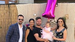 Cristina Siscanu si Madalin Ionescu, tinute deosebite la turta Victoriei, finuta lor! Rochia nasei a atras toate privirile