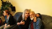 Adrian Berinde, alaturi de Cristi Minculescu, in septembrie, la intoarcerea din Germania