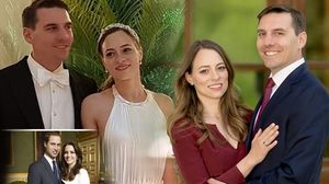 Să fie doar coincidenţă? Alina, soţia fostului principe Nicolae, într-o rochie la fel cu cea a lui Kate, ducesa de Cambridge! Numai că românca a purtat-o prima!