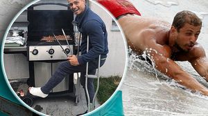 Imagini incredibile cu Ferucio la o lună de la ieşirea de la Exatlon! Cum arată ”faimosul” în cârje în timp ce face un grătar!