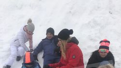 Incredibil, cine ar fi bănuit! Cea mai tare poză cu Borcea si Valentina Pelinel  pe pârtie! Cum arată graviduţa în 30 de săptămâni! IMAGINI EXCLUSIVE