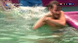 Exatlon 19 ianuarie. Scene de groază! Lui Iulian i-a cedat din nou umărul! Războinicul a urlat de durere