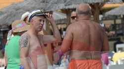 VIDEO EXCLUSIV! Garcea si Axinte, momente haioase la malul marii! S-au bucurat de apa mai ceva ca in copilarie