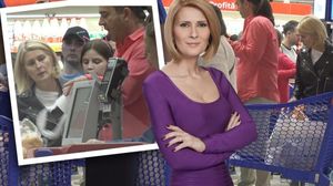 VIDEO EXCLUSIV! Imagini rare cu Alessandra Stoicescu si sotul la mall! Vedeta TV l-a stors de vlaga pe iubitul ei, intr-o sesiune de shopping! A adunat in carutul de la supermarket 5 pungi pline de cumparaturi