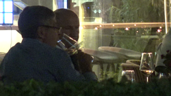 George Copos isi traieste viata din plin... la o sticla de vin! Fostul sef rapidist iese seara de seara la terasa VIDEO EXCLUSIV
