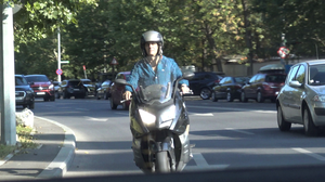 Marian Ionescu, atitudine rebela in trafic! A facut furori, prin oras, pe motor VIDEO EXCLUSIV