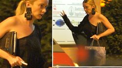 Diana Dumitrescu, prezenţă sexy în club! Actriţa a apărut pe stradă cu umerii goi | VIDEO