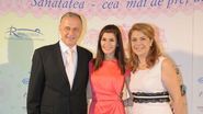 Mircea si Mihaela Geoana, alaturi de fata lor, Ana Maria
