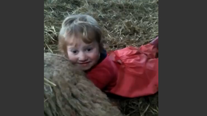 Imagini greu de privit! Fetita asta de trei anisori aduce pe lume un miel! Doamne, e coordonata de mama ei si se comporta ca un veterinar! In loc sa se joace, ea se ocupa cu asa ceva! Dureros! novalue