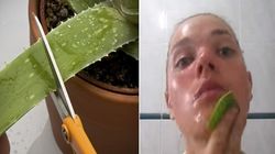 Si-a frecat aloe vera pe fata in fiecare zi, timp de o saptamana! Uite ce i s-a intamplat apoi