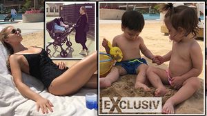 Cum arata Marina Dina in costum de baie dupa ce a nascut gemeni! Blondina se relaxeaza in vacanta – Foto!