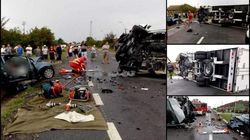 Trei oameni au murit pe loc dupa ce masina lor s-a izbit de un TIR