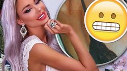 Poza incredibilă pe care Bianca Drăguşanu ar vrea să o ELIMINE din arhive! A pozat sexy, dar uite ce cicatrice roşie avea pe un sân! FOTO!