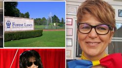 Carmen Avram a fost dată afară din cimitir cu două maşini de poliţie! S-a întâmplat în America, la înmormântarea lui Michael Jackson!