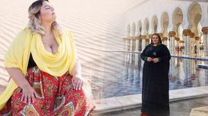 Românca fotomodel de 120 de kilograme s-a stabilit în Dubai! Diana Secară şi-a tras iubit arab şi realizează pictoriale printre cămile!