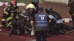 Stare de panică la meciul U Cluj - FC Hermannstadt! Un jandarm a fost rănit grav