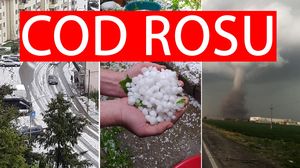 Cod roșu de furtună și grindină! Avertizarea de ultimă oră a meteorologilor