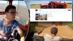 Povestea vloggerului tractorist care se filmează pe câmp! „Micul fermier” arată pe youtube cum îşi ară terenul ! VIDEO