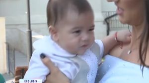 Primele imagini de la botezul nepotului lui Romică Țociu! Nora lui a născut la sfârșitul lunii mai
