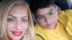 IREAL! Cum s-a îmbrăcat Nicoleta Guță în prima zi de școală a fiului Nikolas? Manelista avea geacă de piele, puștiul a fost echipat în galben FOTO