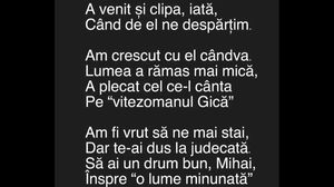 Flick, poezie emoționantă în memoria lui Mihai Constantinescu: Lumea a rămas mai mică, a plecat cel ce-l cânta pe „vitezomnul Gică”