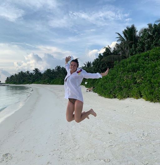Simona Halep si Toni Iuruc in Maldive