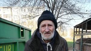 O tânără din Galați a mers la ghenă, să lase gunoiul, iar acest bătrân i-a ieșit în cale: "Nu mirosea a alcool, mi-a stârnit o milă cumplită" Ce a aflat despre bătrân