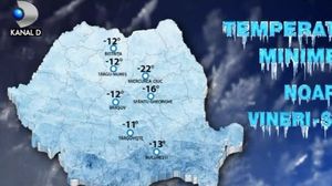 În România, mai frig decât în Siberia. Urmează zile cu ger extrem. Meteorologii anunță că temperaturile vor ajunge până la minus 22 de grade Celsius