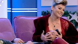 Dani Oțil și Loredana, imagini incendiare în direct! El, cu capul între sânii artistei