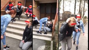 Video șocant. Minoră, bătută  în plină stradă la Râmnicu Vâlcea