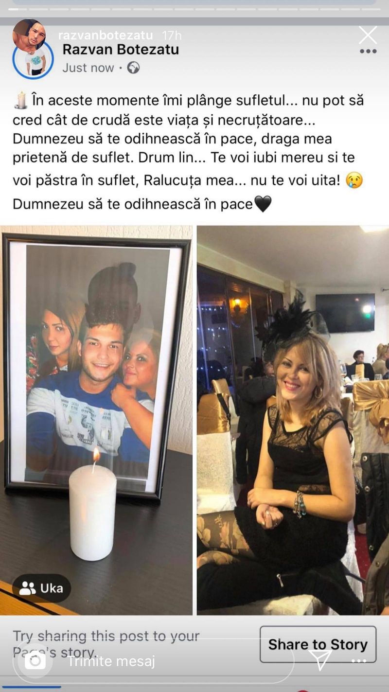 Răzvan Botezatu este devastat de suferință. Raluca a murit. Mesajul sf&acirc;șietor al fostului prezentator: &bdquo;&Icirc;mi pl&acirc;nge sufletul..&rdquo;