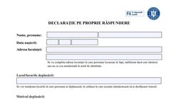 Este permis să refolosim declarația prin modificare datei, în cazul deplasărilor la magazinul din apropiere ori la farmacie? Răspunsul autorităților