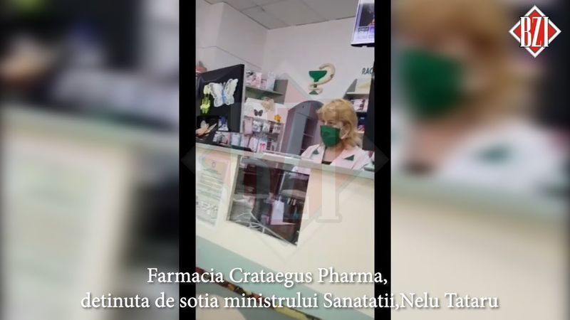 Strigător la cer! La farmacia Ministrului Sănătății, Nelu Tătaru, se vând măști cu 15 lei bucata, fără bon fiscal 